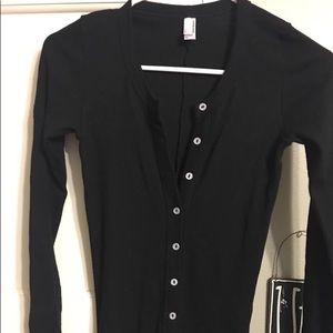 American apparel onesie PJs.